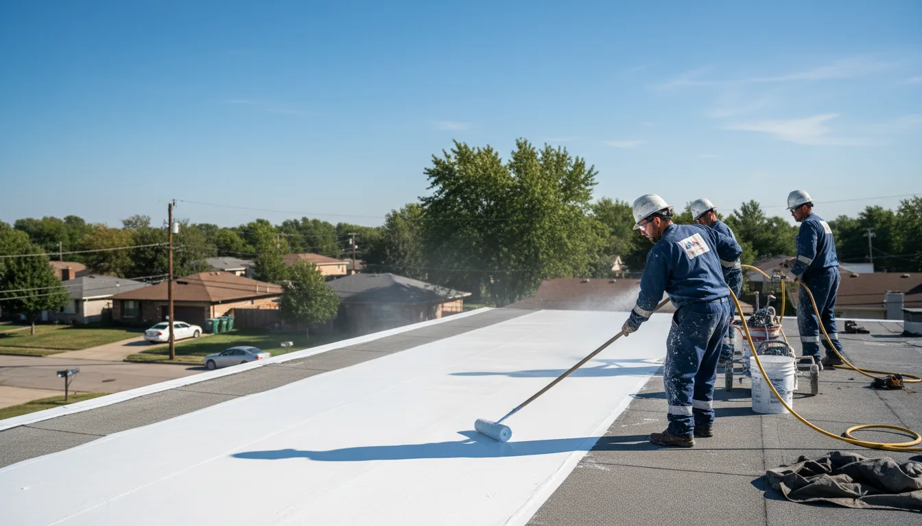 Commercial roof coating in Waldron, IN near me